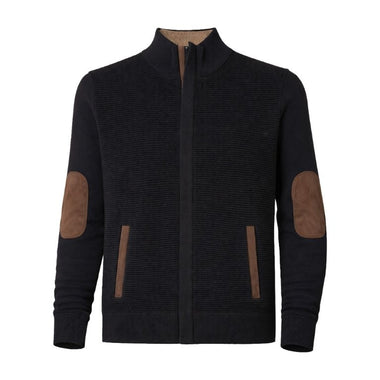 F/X Fusion Black Ottoman Zip Sweater