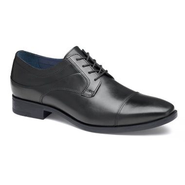 J&M Black Gibbons Cap Toe