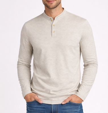 American Heritage Waffle Knit Henley