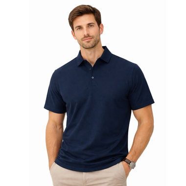American Heritage Navy Cypress Polo