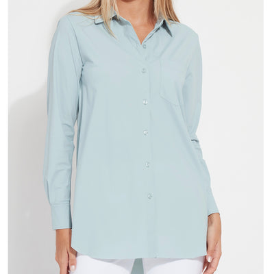 LYSSE Schiffer button down blue