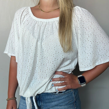Kerenhart White Tie Top