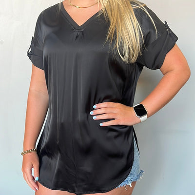 LYSSE Santorini Top - Black