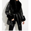 Joseph Ribkoff Black Fur Jacket