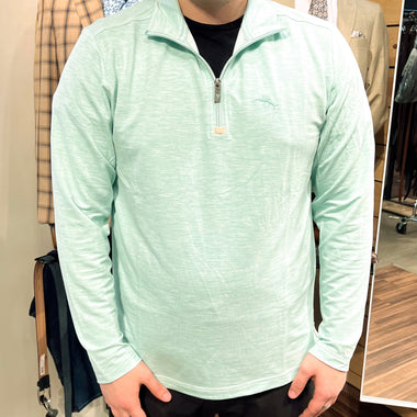 Tommy Bahama costa vera half zip green