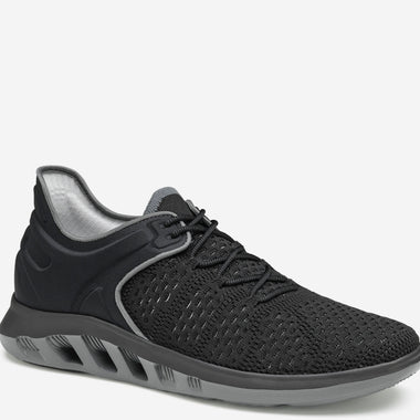 Johnston & Murphy Black Knit Activate U-Throat