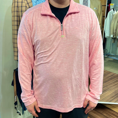 Tommy Bahama costa vera half zip pink