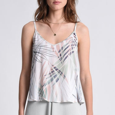 Molly Bracken Beige Palm Tank