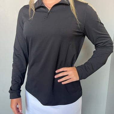 FX fusion golf quarter zip black