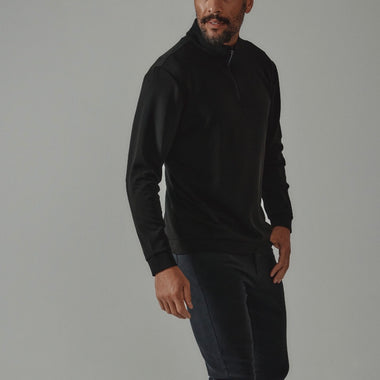 7d rev black 1/4 zip