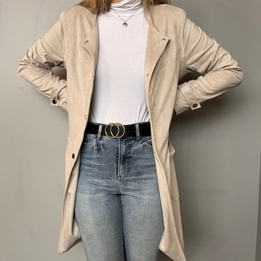 Insight Beige Trench Jacket