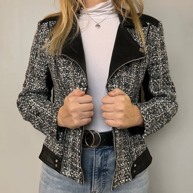 Insight Black/Silver Boucle Jacket