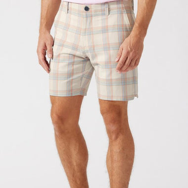 Tommy Bahama Plaid Shorts Stone Khaki