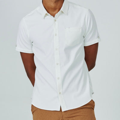 7diamonds Pretzel Logic Off White Short Sleeve Shirt