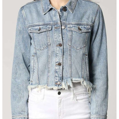 Hidden Cropped Denim Jacket