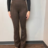 Spanx Chocolate Brown Faux Suede Flare Pant