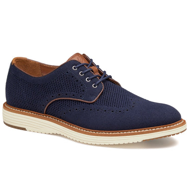 J&M Upton Knit Wingtip Navy